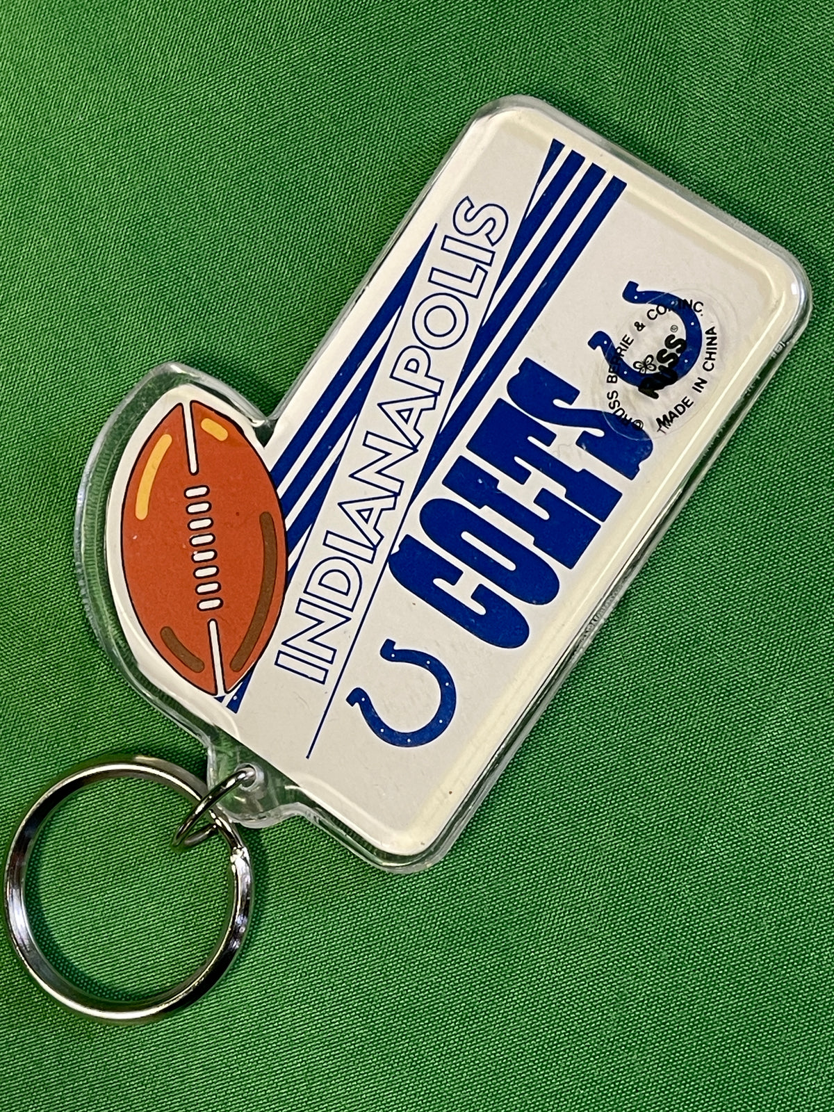 NFL Indianapolis Colts Acrylic Key Ring Keychain NWT