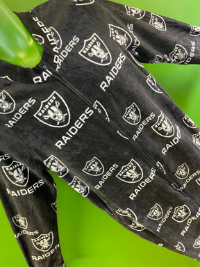 NFL Las Vegas Raiders Fleece Full-Zip L/S Footed Onesie Pyjamas Men's Small