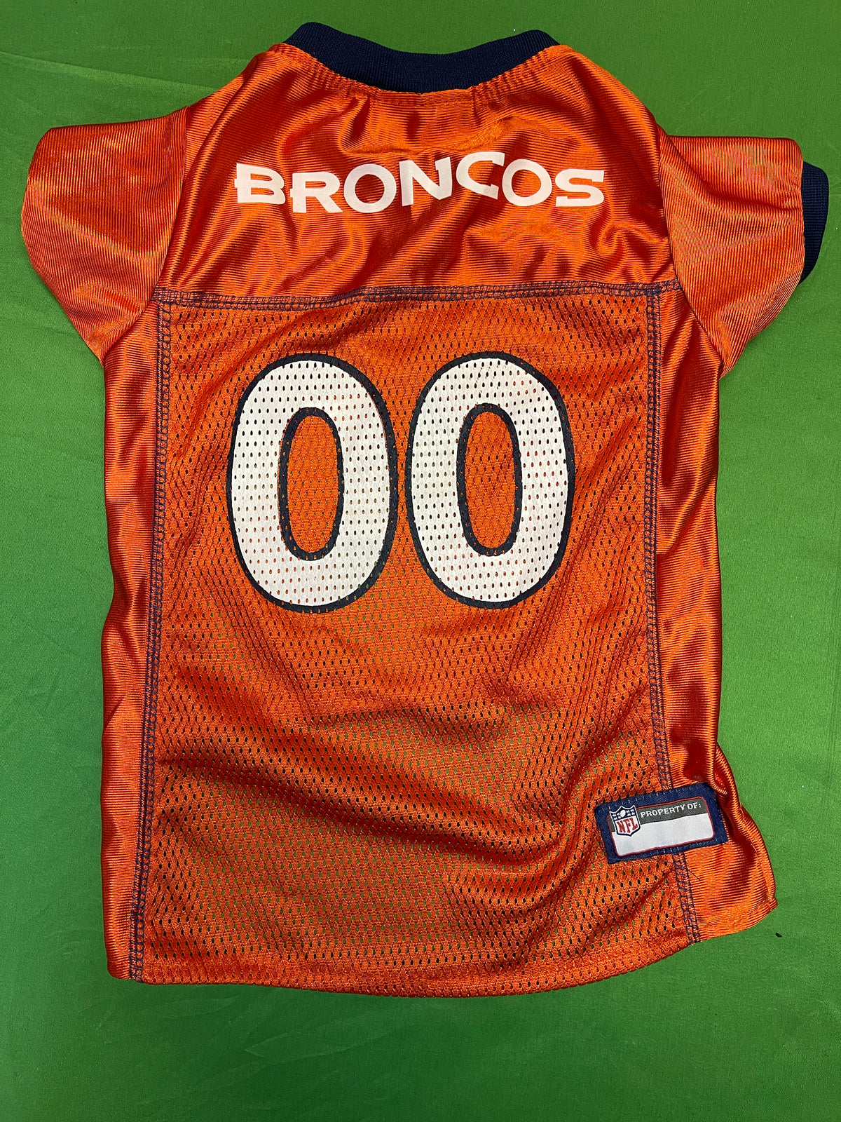 NFL Denver Broncos #00 Orange Dog Jersey Large