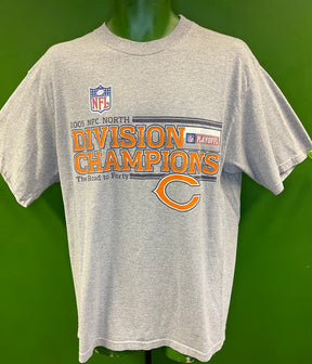 NFL Chicago Bears 2005 NFC North Division Champions T-Shirt Men's Large