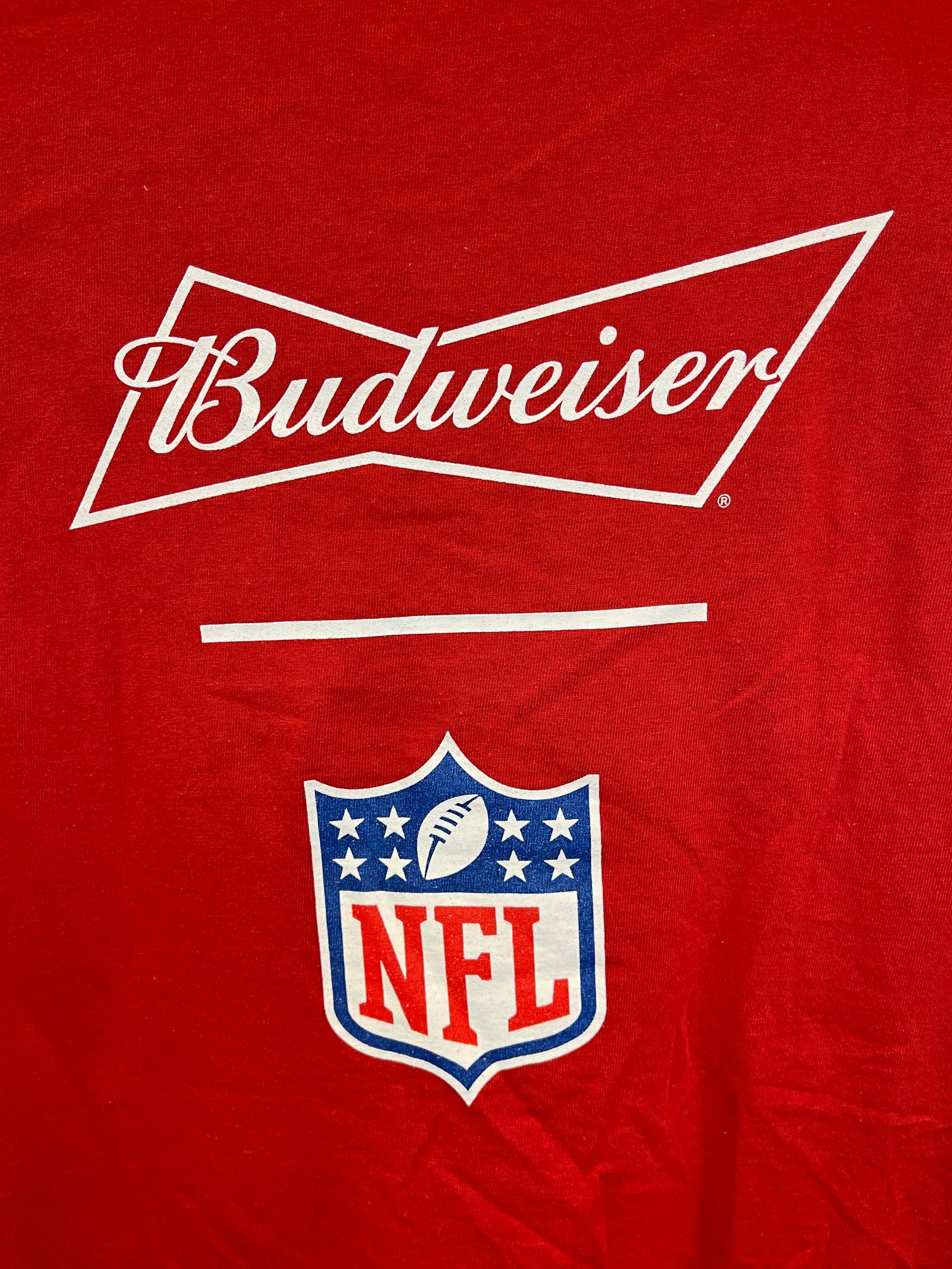 NFL Budweiser 100% Cotton T-Shirt Men's Large