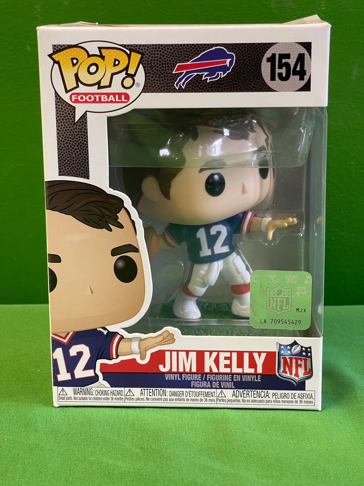 NFL Buffalo Bills Jim Kelly #12 Collectable Funko Pop NWT