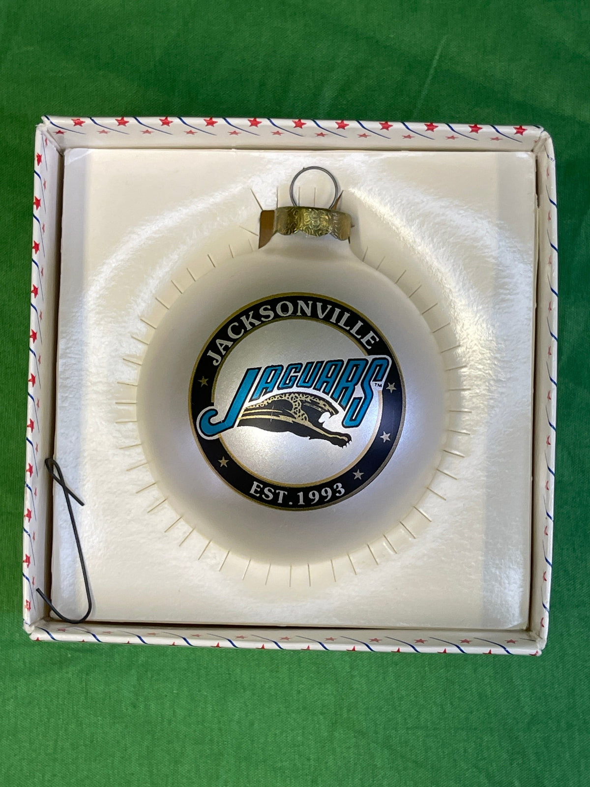 NFL Jacksonville Jaguars Rare Original 1993 Collectable Christmas Ornament w/Box