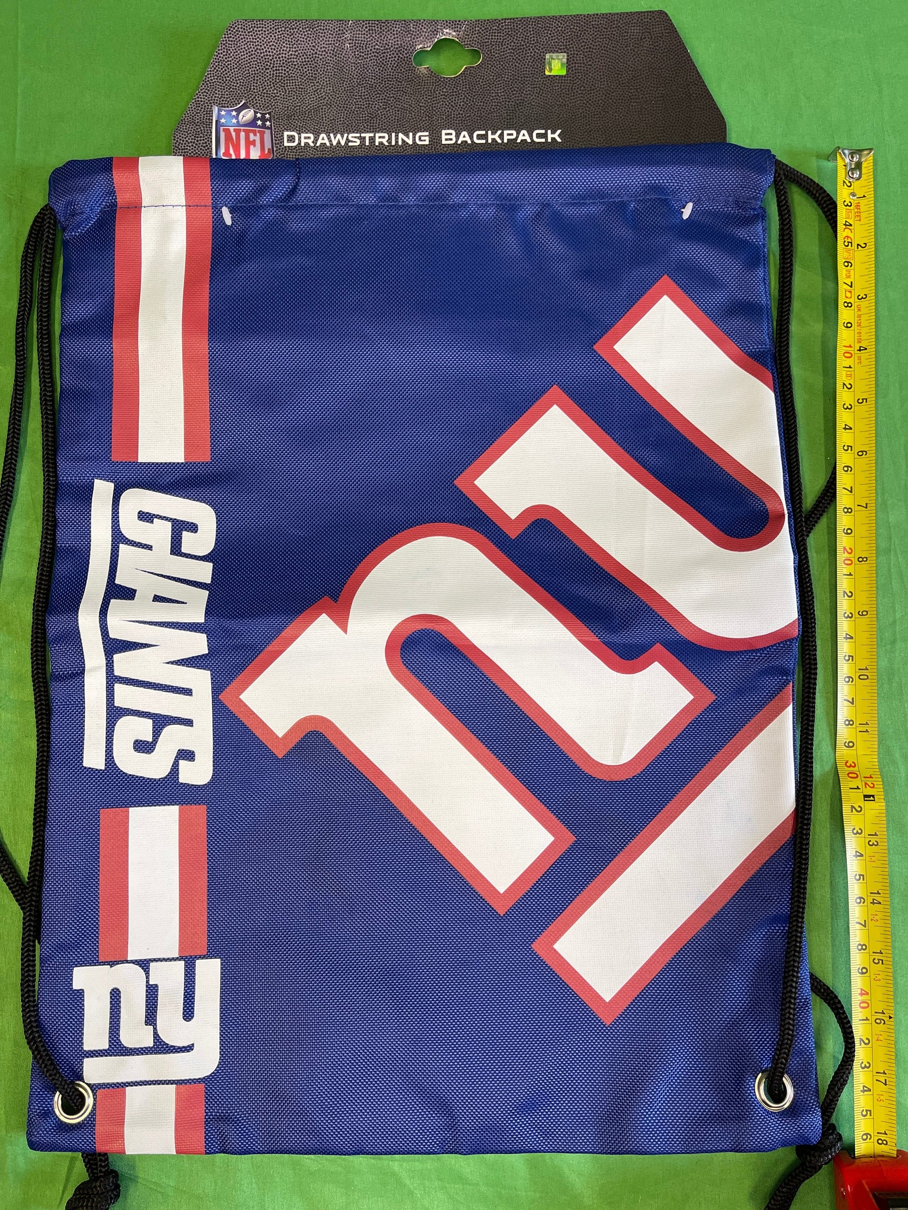 NFL New York Giants Bold Drawstring Backpack NWT