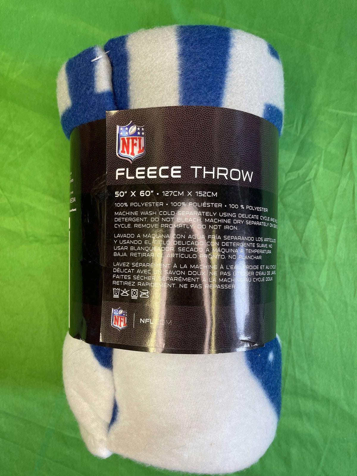 NFL Indianapolis Colts 50" x 60" Cosy Fleece Throw NWT