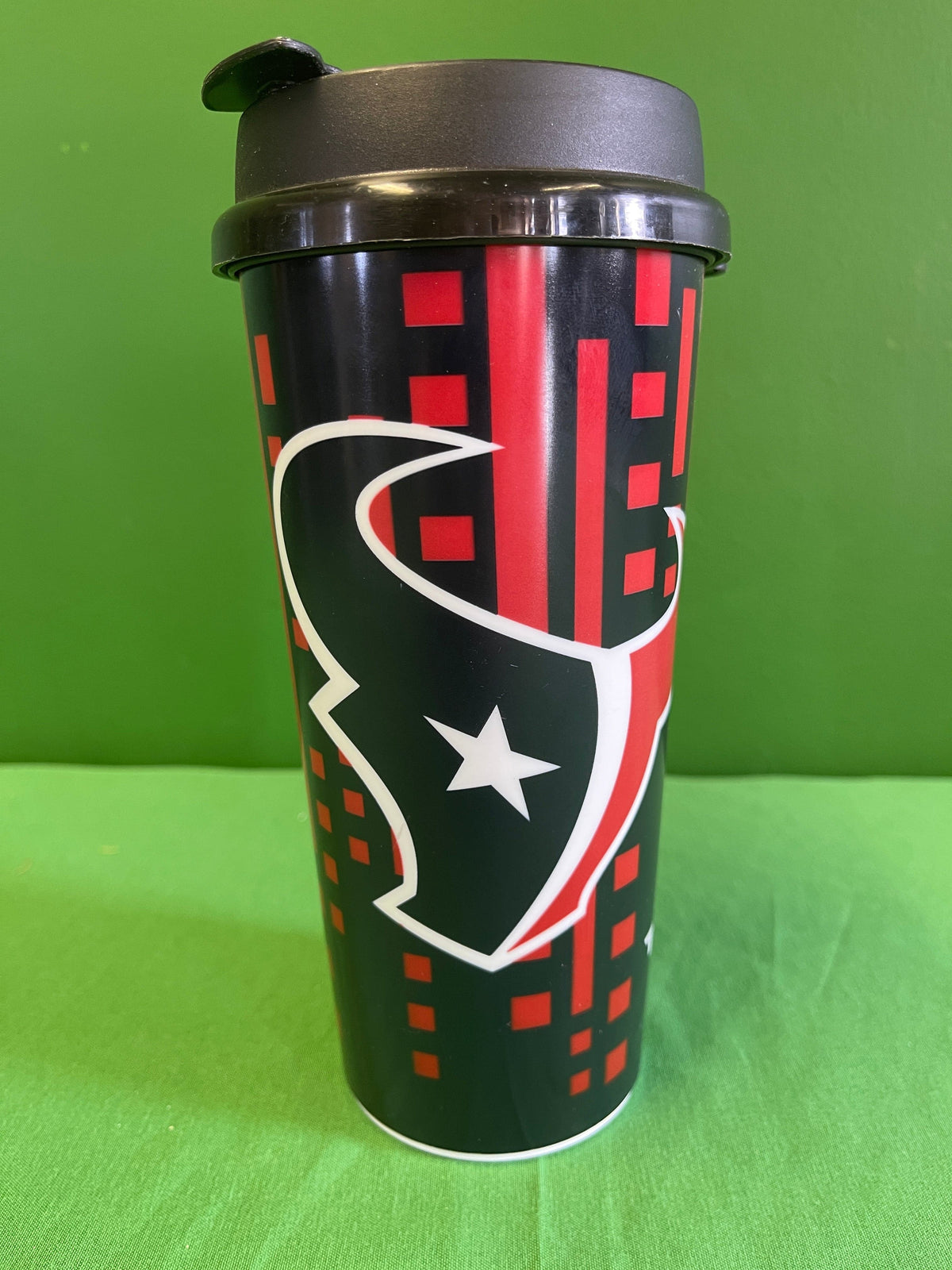 NFL Houston Texans 16 oz Double Wall Plastic Travel Cup NWT
