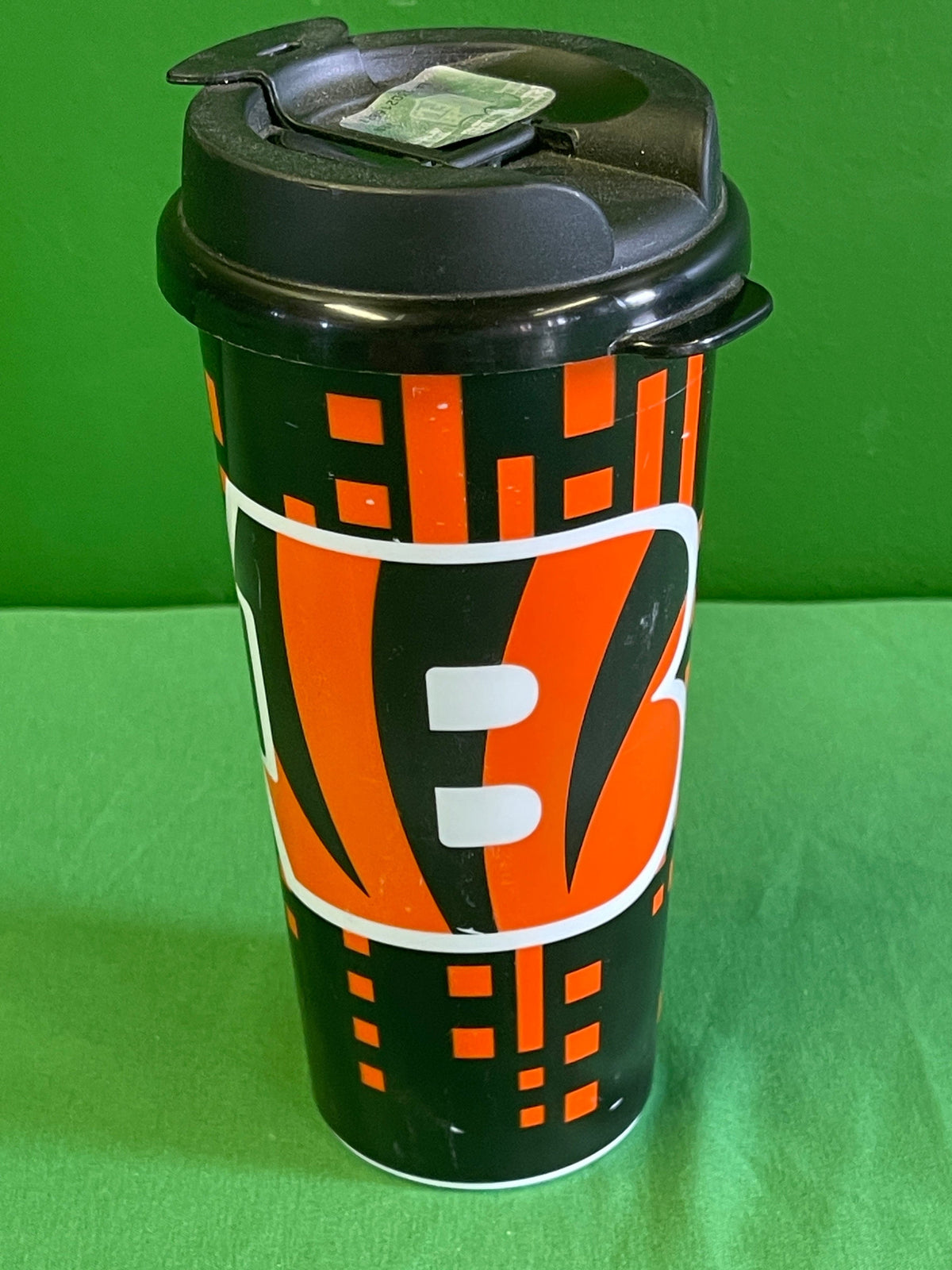 NFL Cincinnati Bengals 16 oz Double Wall Plastic Travel Cup NWT