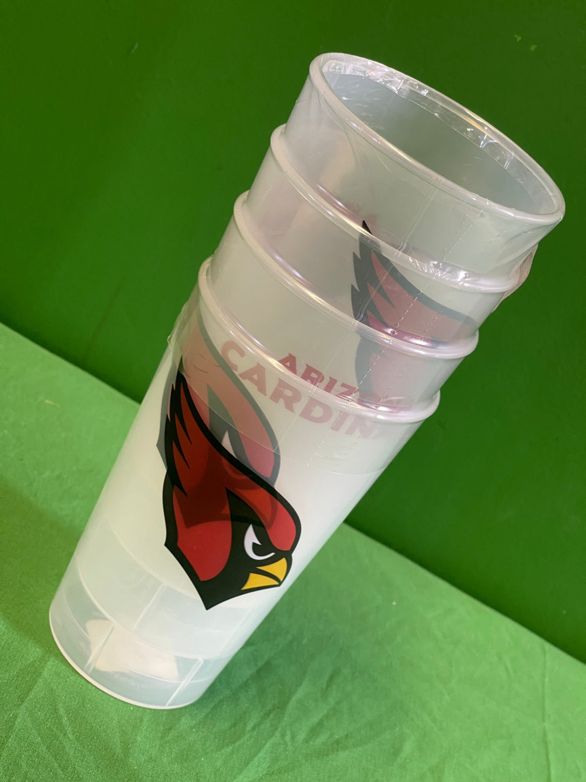 NFL Arizona Cardinals Set of 4 16-oz Acrylic Tumblers NWT