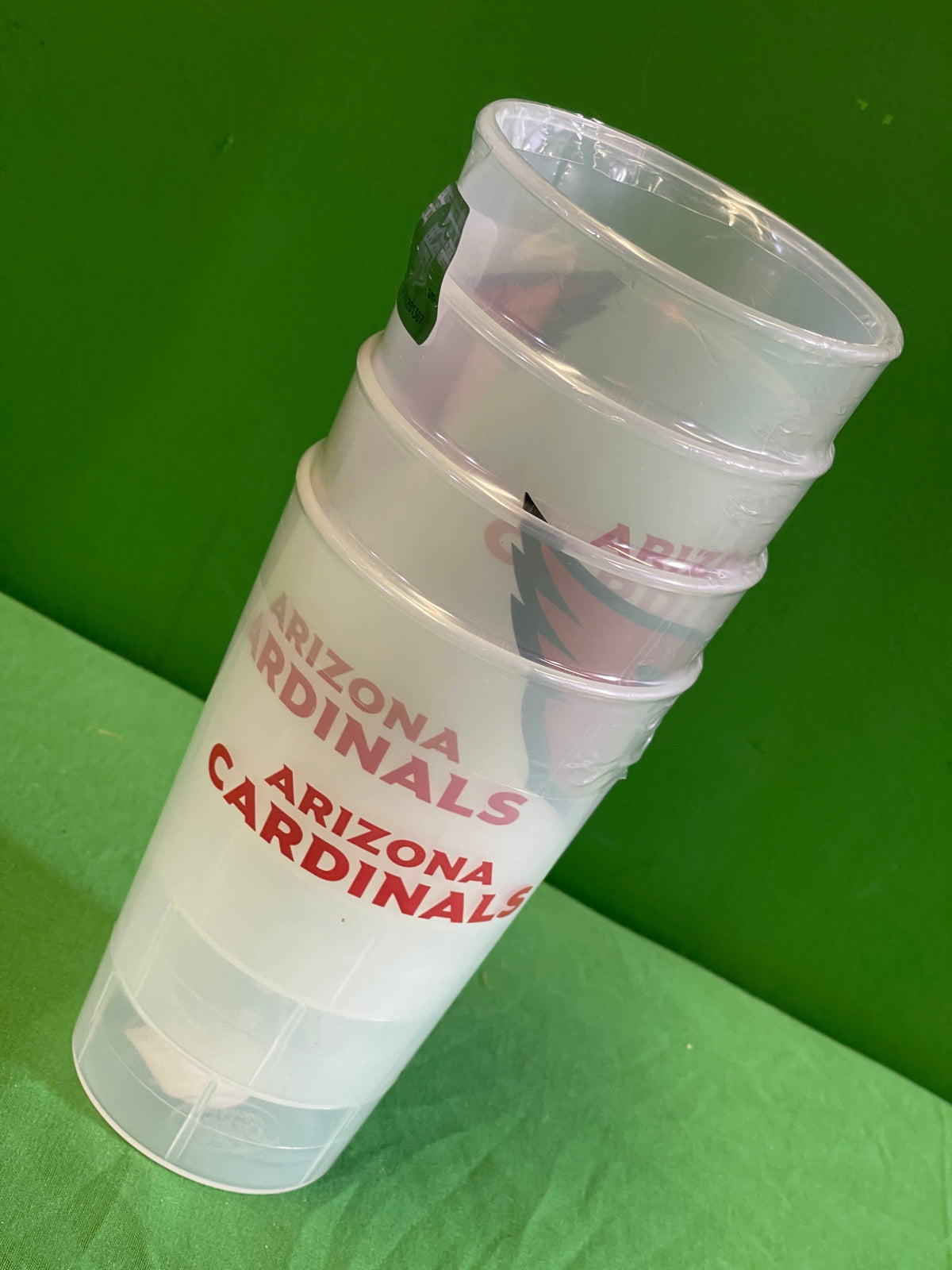 NFL Arizona Cardinals Set of 4 16-oz Acrylic Tumblers NWT