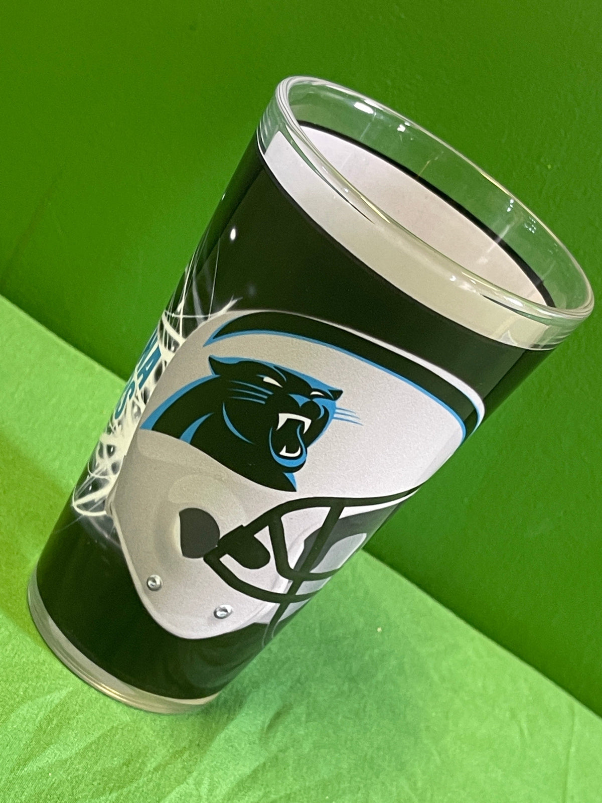 NFL Carolina Panthers Licensed 16 oz Pint Glass/Tumbler NWT
