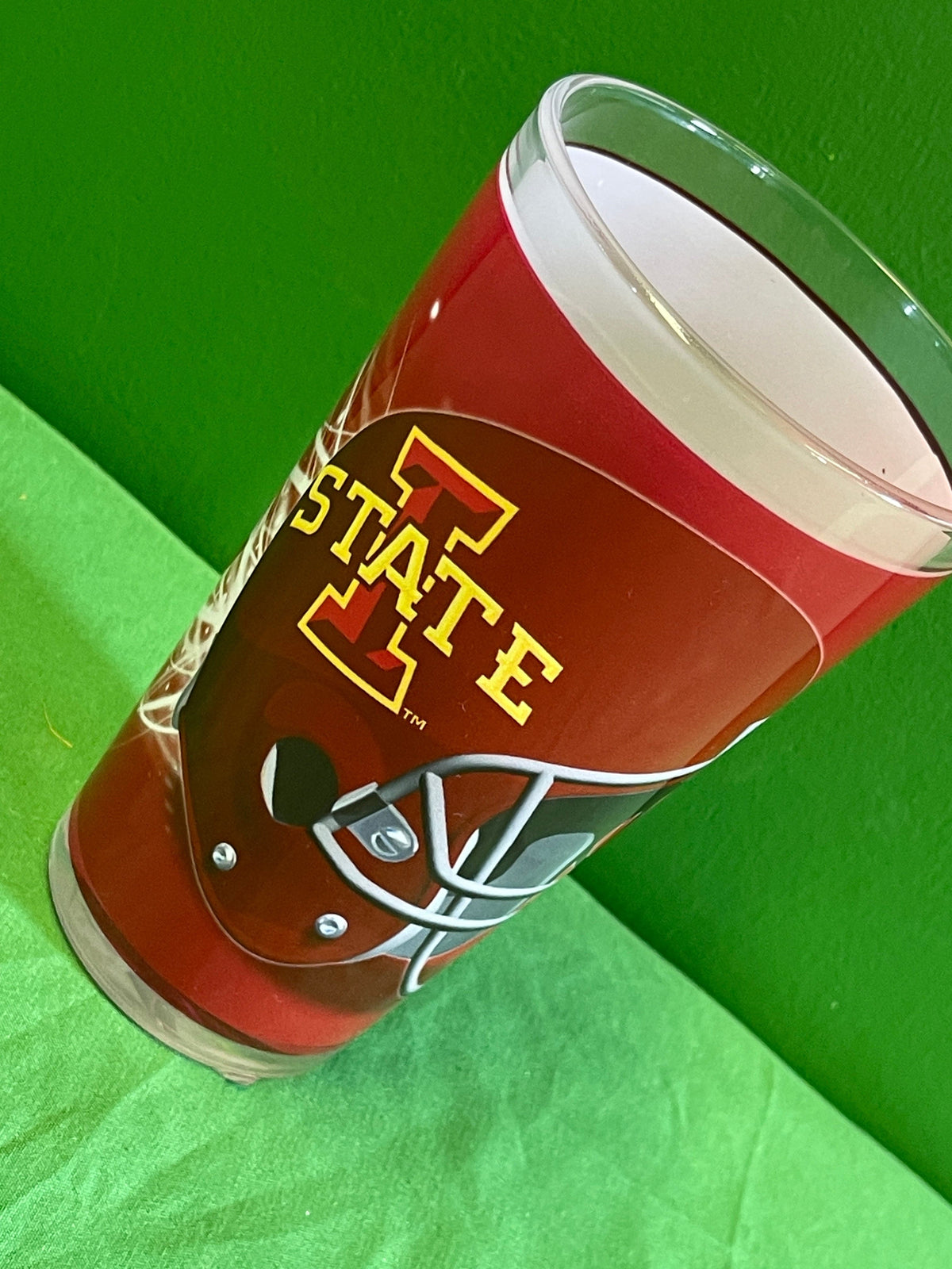 NCAA Iowa State Cyclones Licensed 16 oz Pint Glass/Tumbler NWT