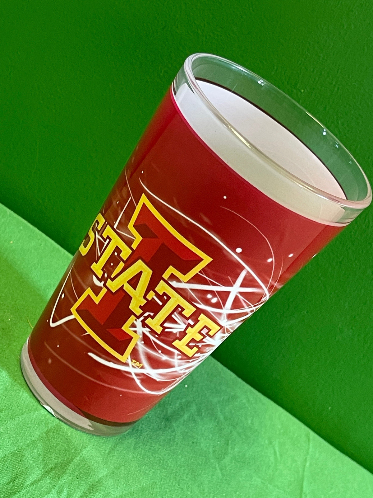 NCAA Iowa State Cyclones Licensed 16 oz Pint Glass/Tumbler NWT