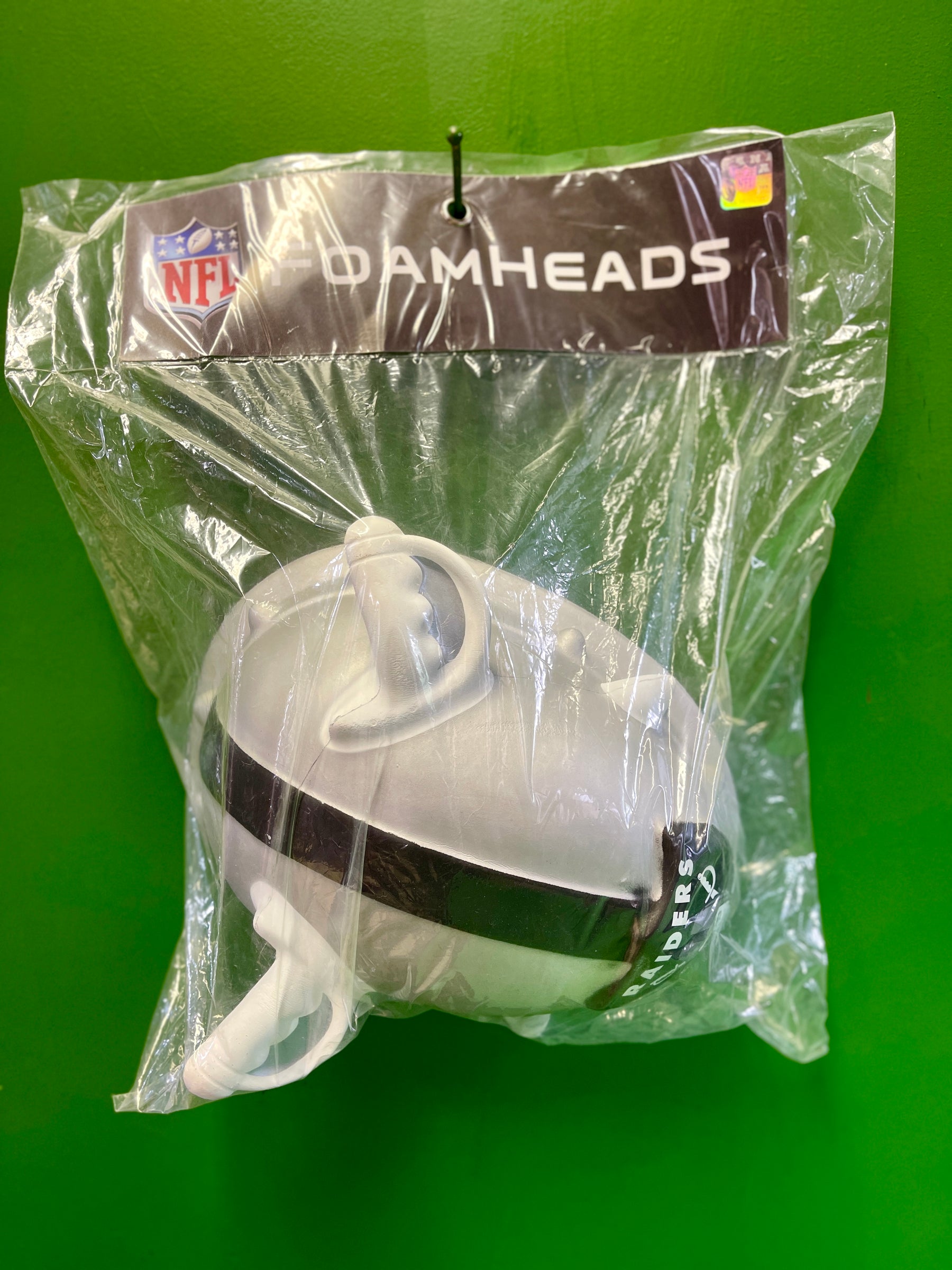 NFL Las Vegas Raiders Foamheads Foam Head NWT