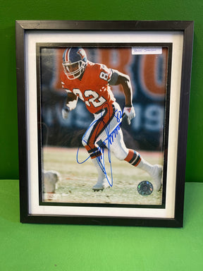 NFL Denver Broncos Vance Johnson #82 COA Autographed 8x10 Photo in Frame