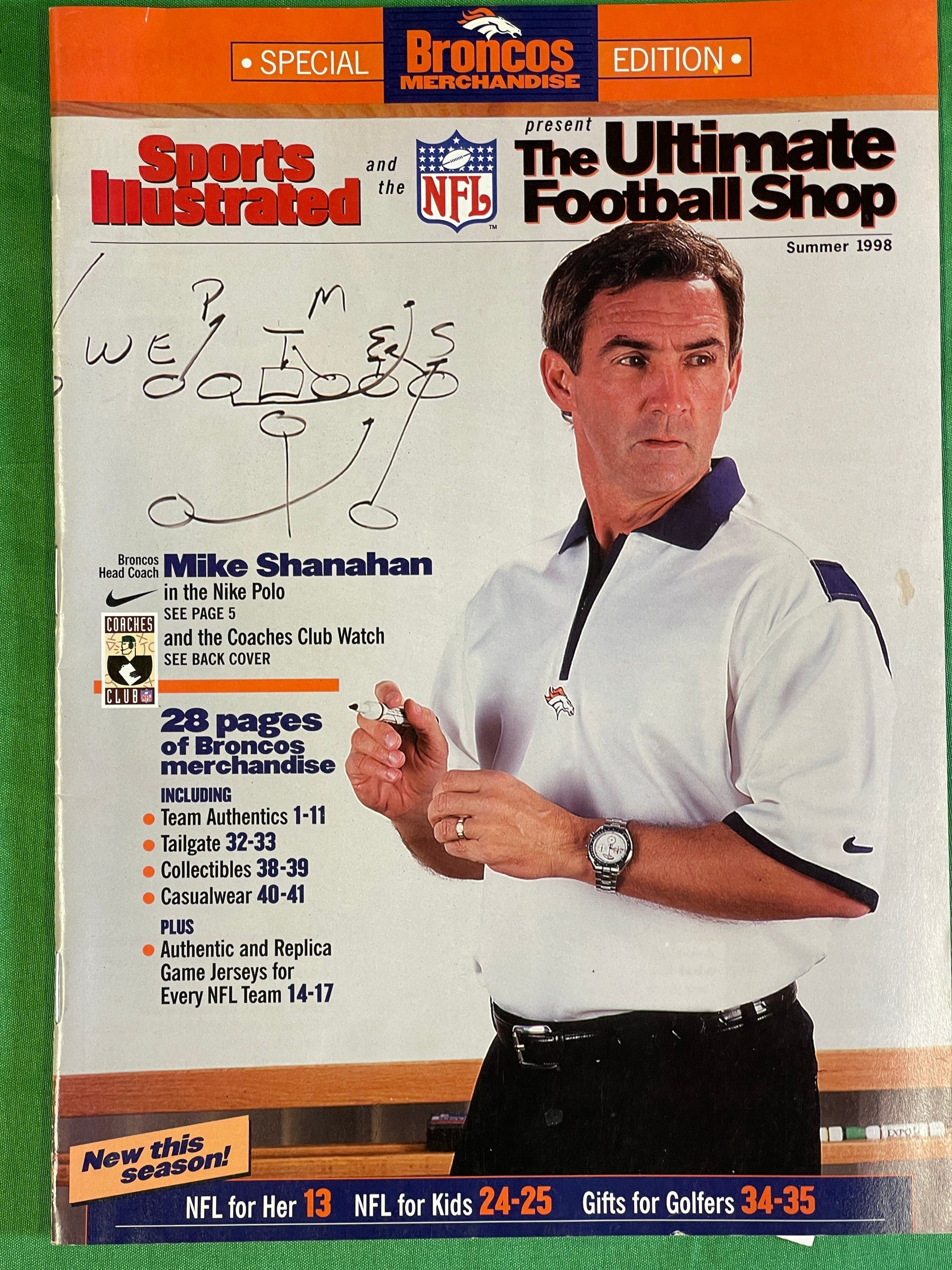 NFL Denver Broncos Vintage 1996-97 "Locker Room" Football Catalogues/Magazines