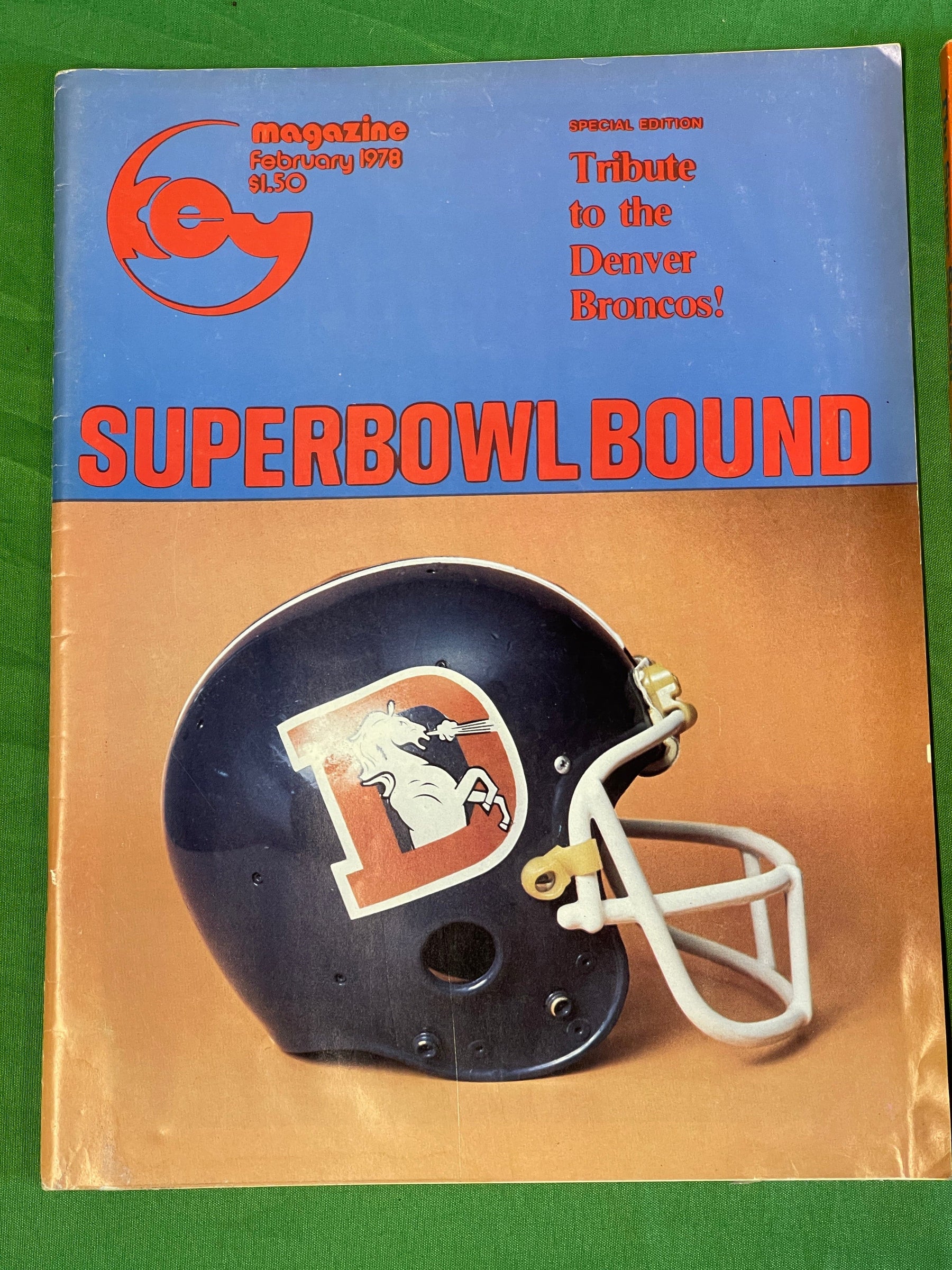 NFL Denver Broncos Lot of 3 Vintage Super Bowl XII, XXI, XXXII Books/Magazines