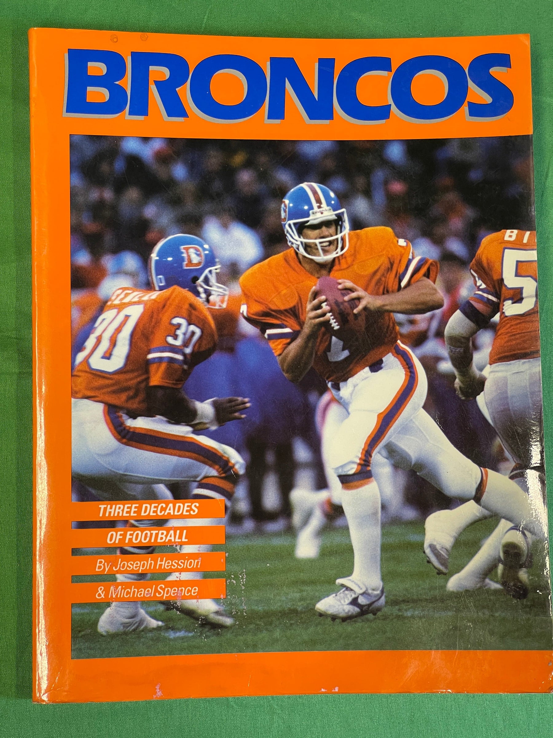 NFL Denver Broncos Vintage 1987 3 Decades of Football History Book