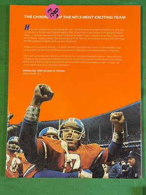 NFL Denver Broncos Vintage 1987 3 Decades of Football History Book