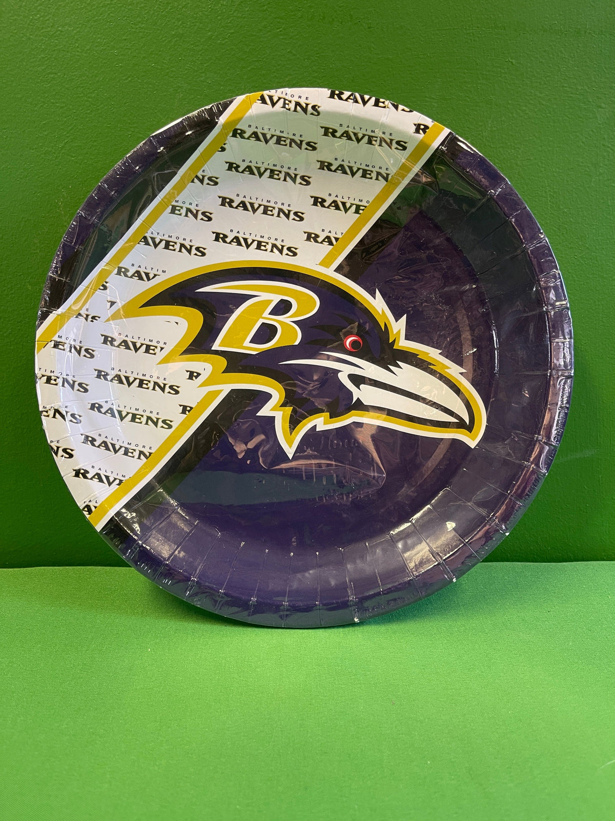 NFL Baltimore Ravens Set of 8 9.75" Disposable Party Paper Plates NWT