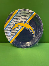 NFL Los Angeles Chargers Set of 8 9.75" Disposable Party Paper Plates NWT