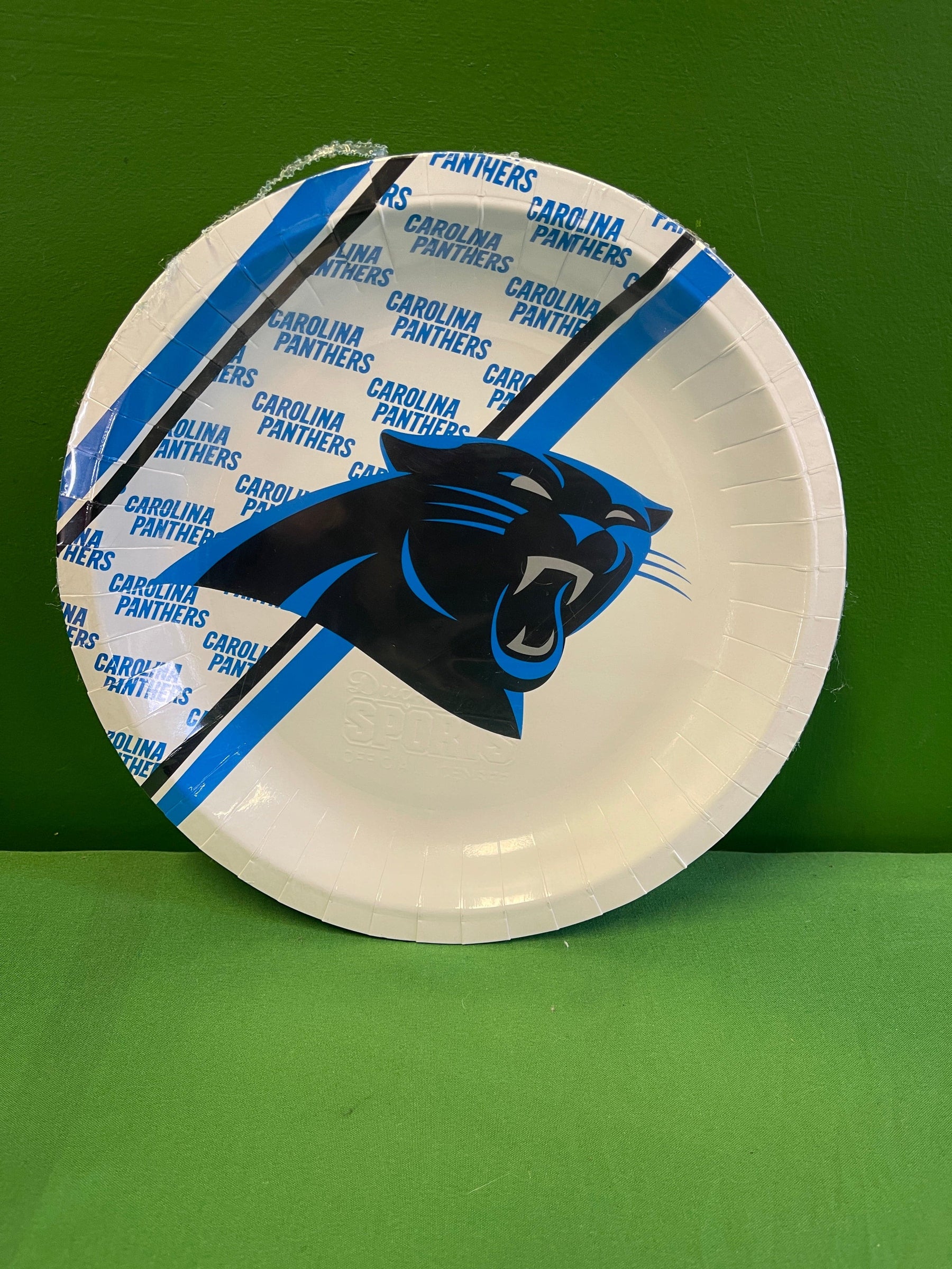 NFL Carolina Panthers Set of 8 9.75" Disposable Party Paper Plates NWT