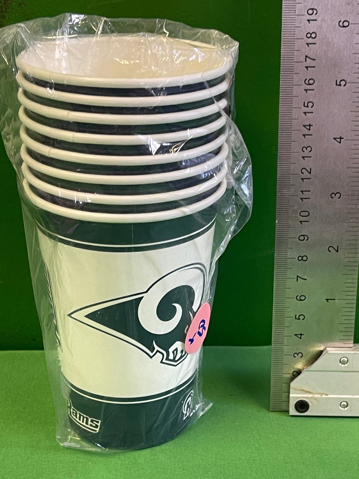 NFL Los Angeles Rams Set of 8 16 oz Disposable Party Paper Cups NWT