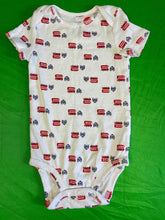 London Bus & Black Cab Pattern Bodysuit/Vest Infant Toddler 18 Months