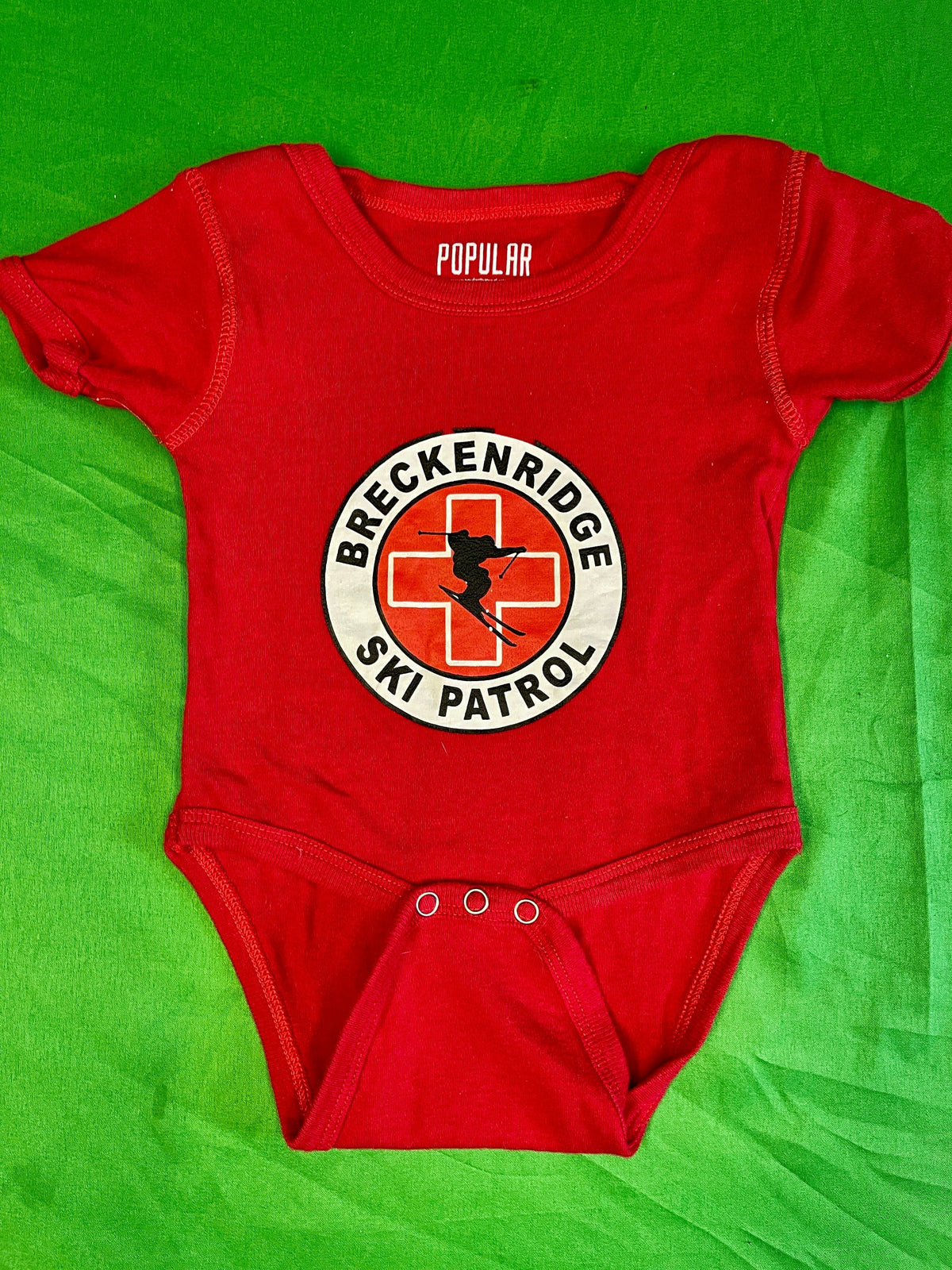 Beckenridge Ski Patrol Red Bodysuit/Vest Infant Toddler 18 Months