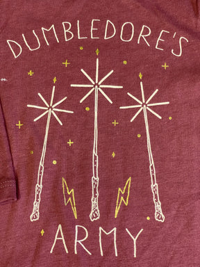 Harry Potter Dumbledore's Army Shiny L/S Bodysuit/Vest 6-9 Months NWT