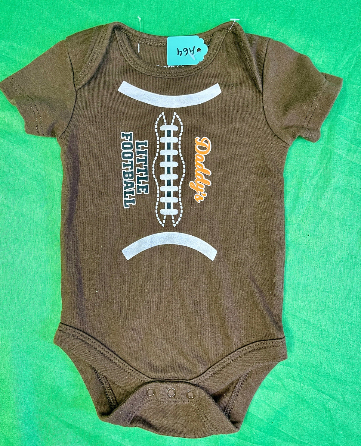 American Football "Daddy's Little Football" Bodysuit/Vest Infant Baby 0-3 Months