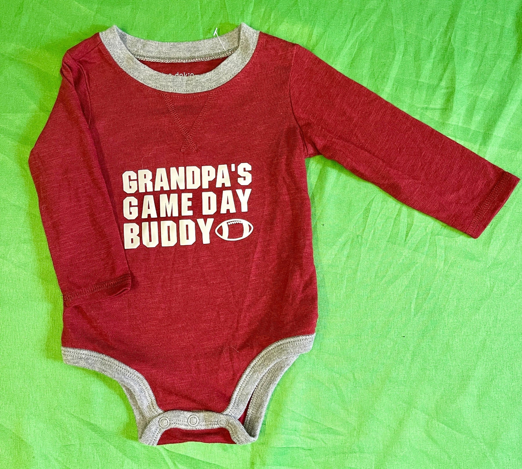 American Football "Gameday Buddy" L/S Bodysuit/Vest Infant Baby 6 Months