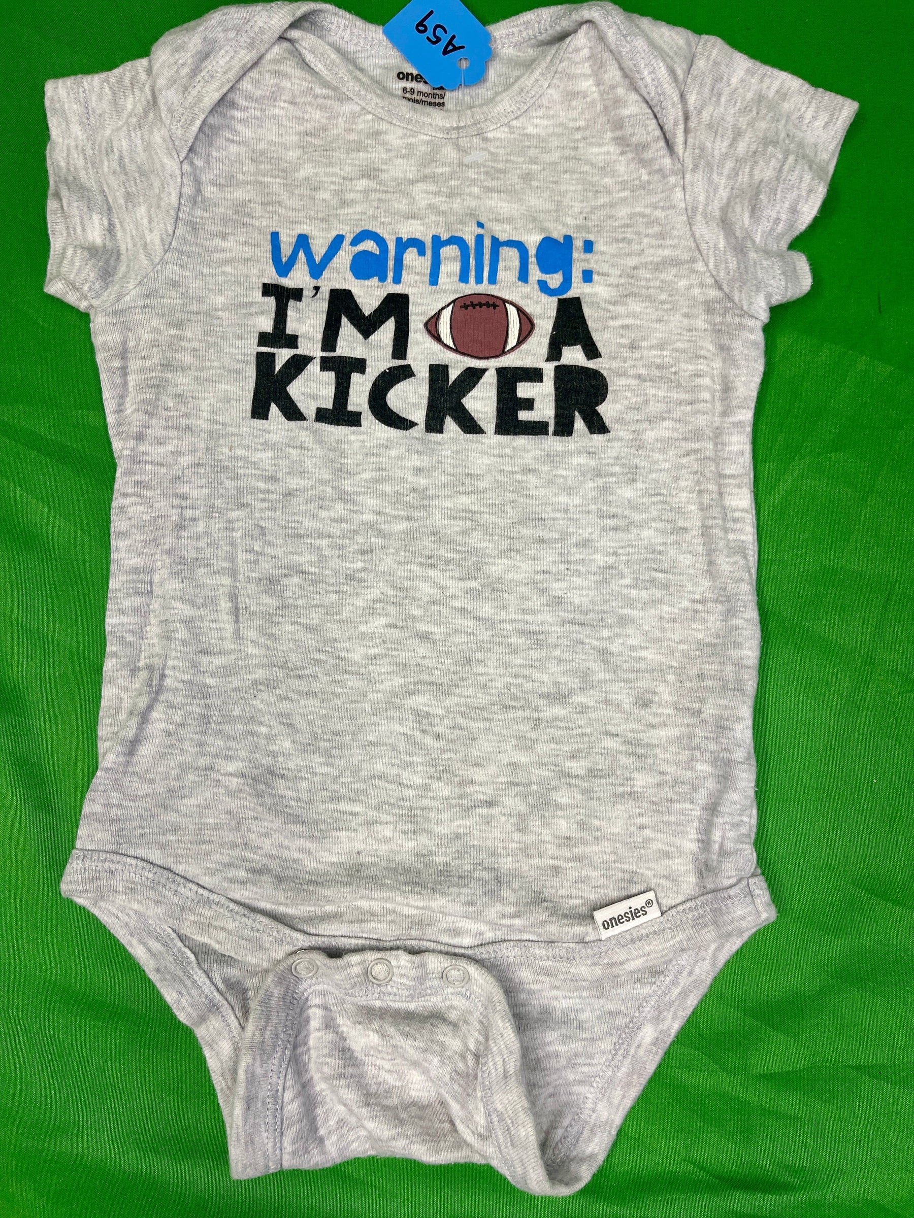 American Football "Kicker" Bodysuit/Vest Infant Baby 6-9 Months