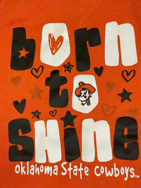 NCAA Oklahoma State Cowboys "Born to Shine" Bodysuit/Vest 3-6 Months