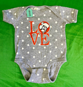 NCAA Oklahoma State Cowboys Spotty "LOVE" Bodysuit/Vest Infant Baby 6 Months