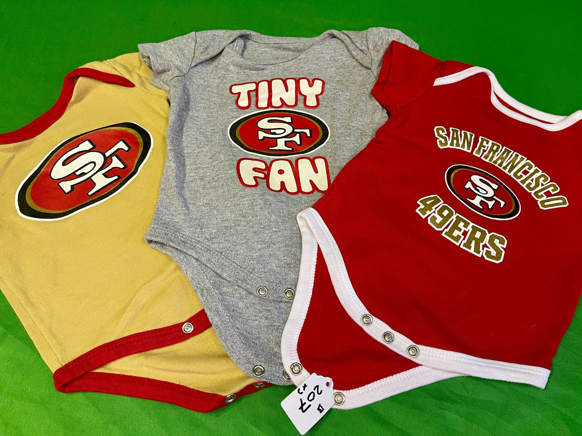 NFL San Francisco 49ers Set of 3 Bodysuits/Vests 3-6 Months