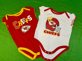 NFL Kansas City Chiefs Set of 3 Girls' Bodysuits/Vests 3-6 Months