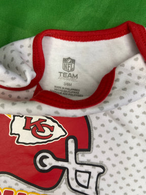 NFL Kansas City Chiefs Set of 3 Girls' Bodysuits/Vests 3-6 Months