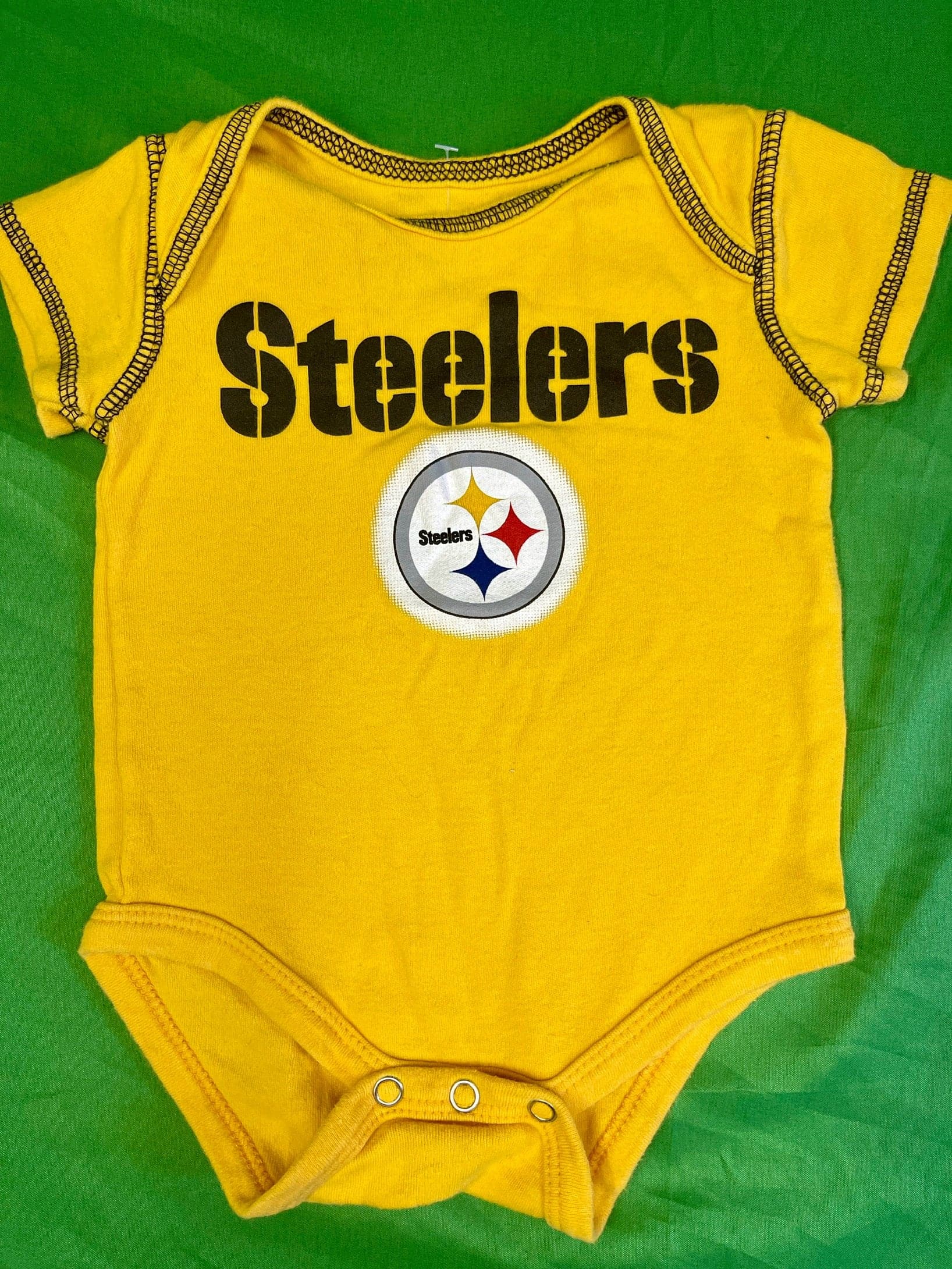 NFL Pittsburgh Steelers 100% Cotton Bodysuit/Vest Infant Baby 3-6 Months