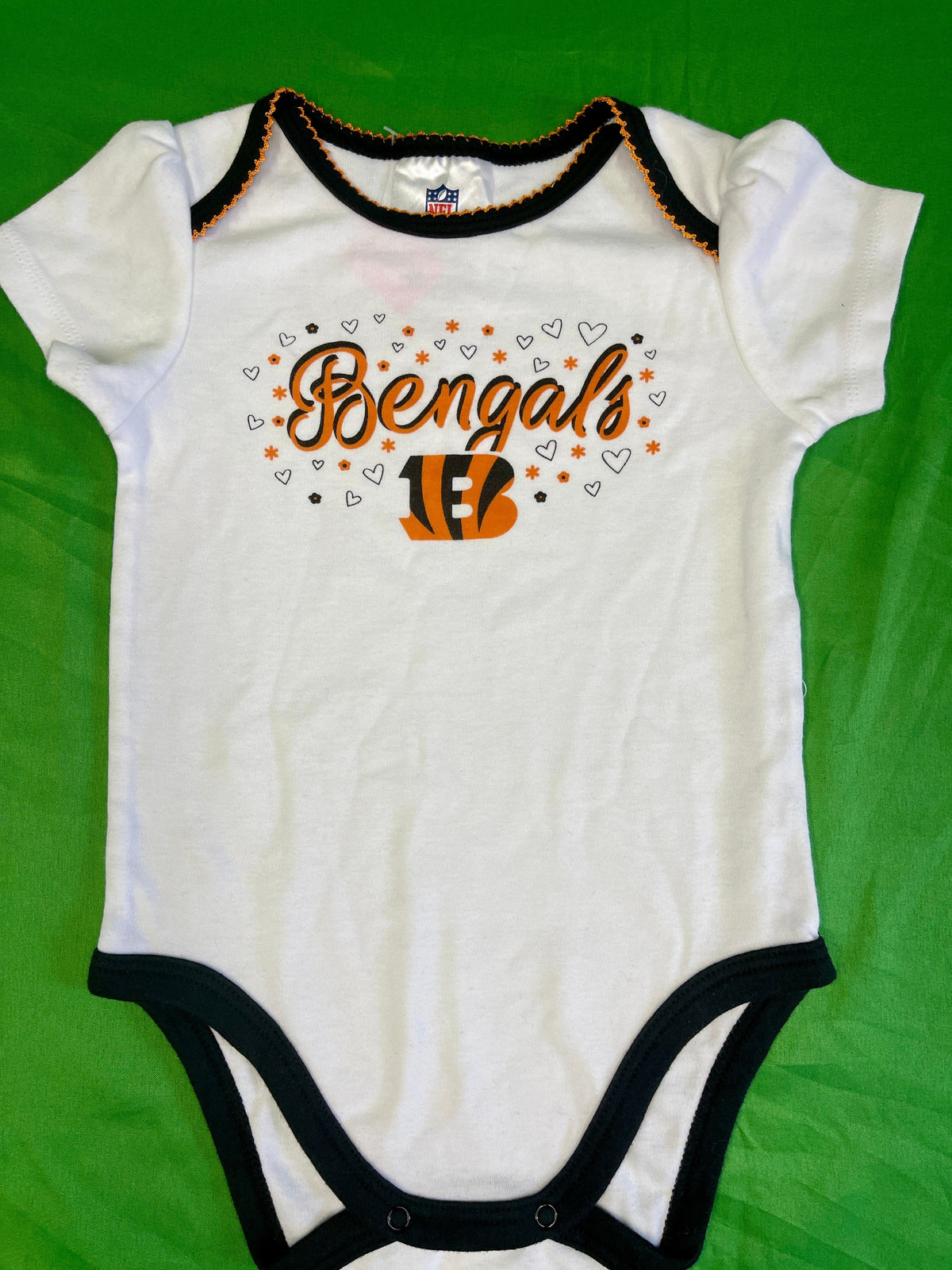 NFL Cincinnati Bengals Girly Bodysuit/Vest Infant Toddler 18 Months