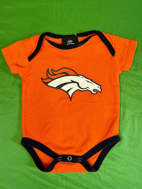 NFL Denver Broncos Orange 100% Cotton Bodysuit/Vest Infant Baby 0-3 Months