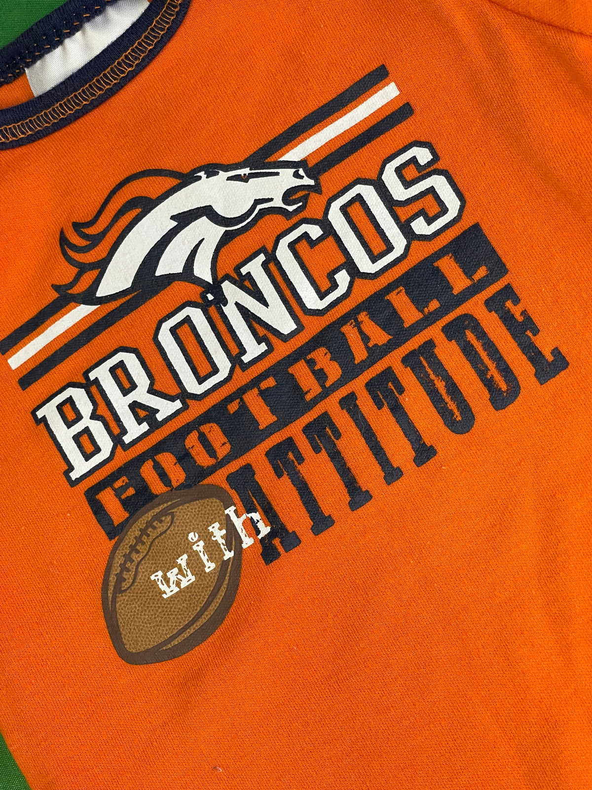 NFL Denver Broncos "Football with Attitude" Bodysuit/Vest Infant 0-3 Months