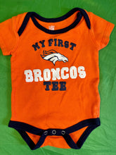 NFL Denver Broncos "My First Broncos Tee" Bodysuit/Vest Infant Baby 0-3 Months