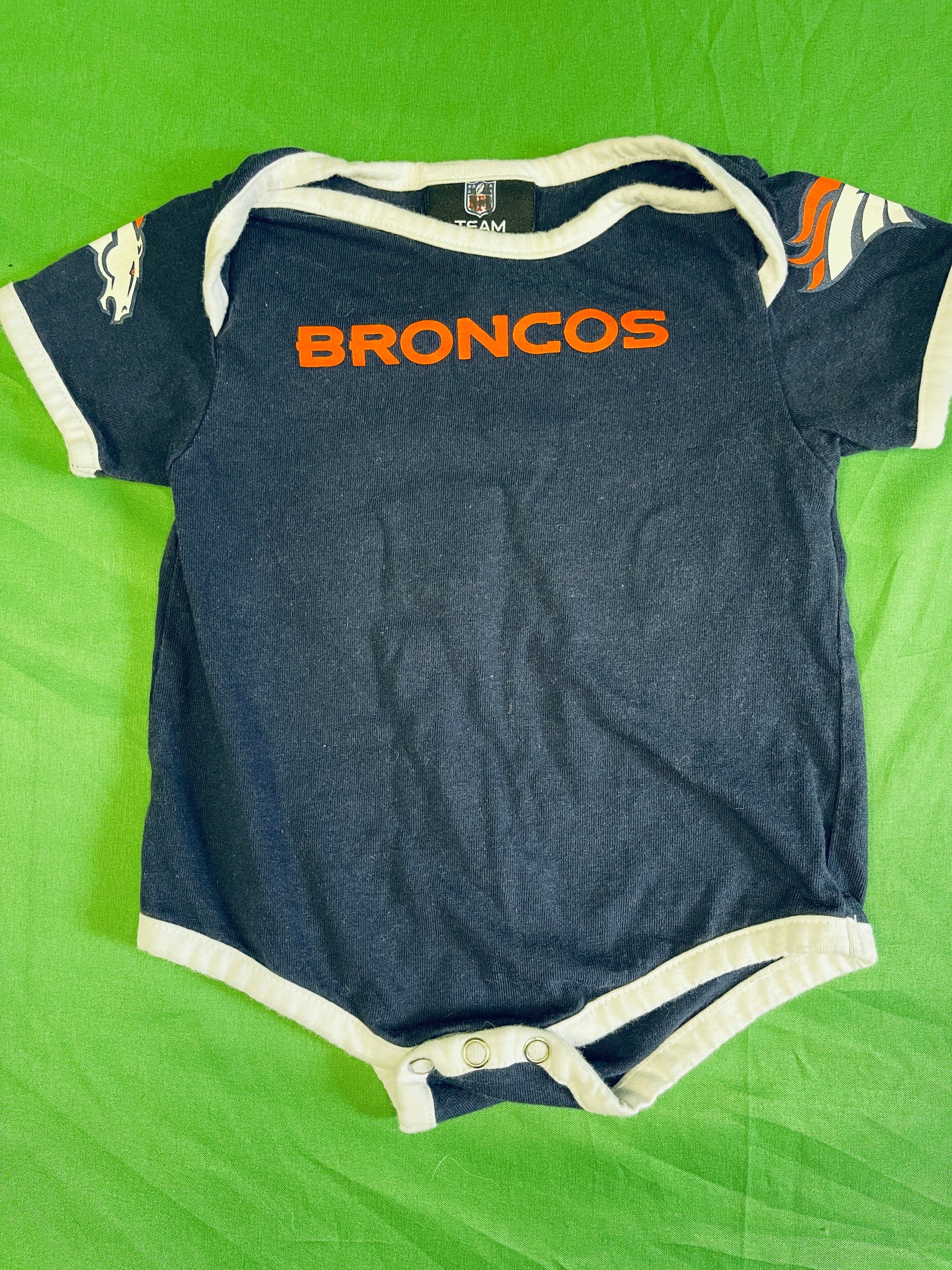 NFL Denver Broncos 100% Cotton Bodysuit/Vest Infant Baby 3-6 Months