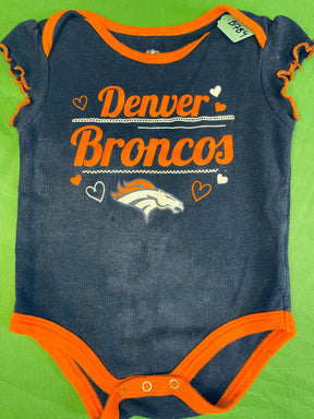 NFL Denver Broncos Girly 100% Cotton Bodysuit/Vest Infant Baby 3-6 Months