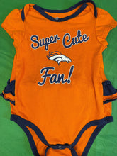 NFL Denver Broncos "Super Cute Fan" Ruffled Bodysuit/Vest Infant Baby 6-9 Months