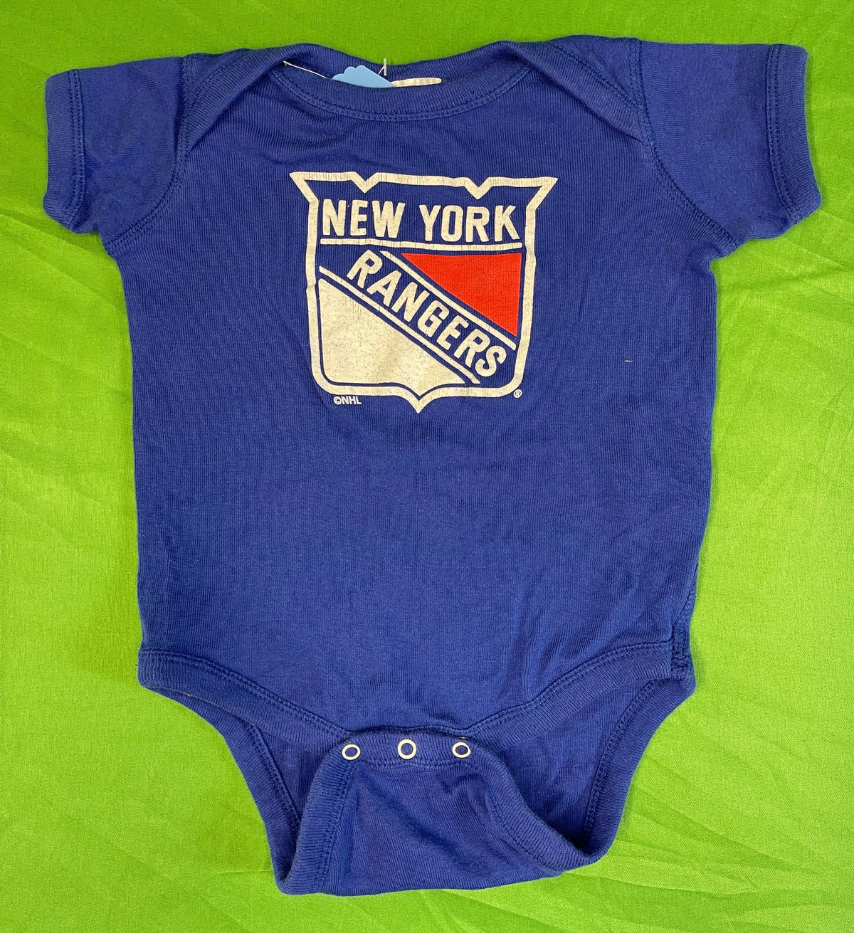 NHL New York Rangers 100% Cotton Bodysuit/Vest Infant Toddler 12 Months