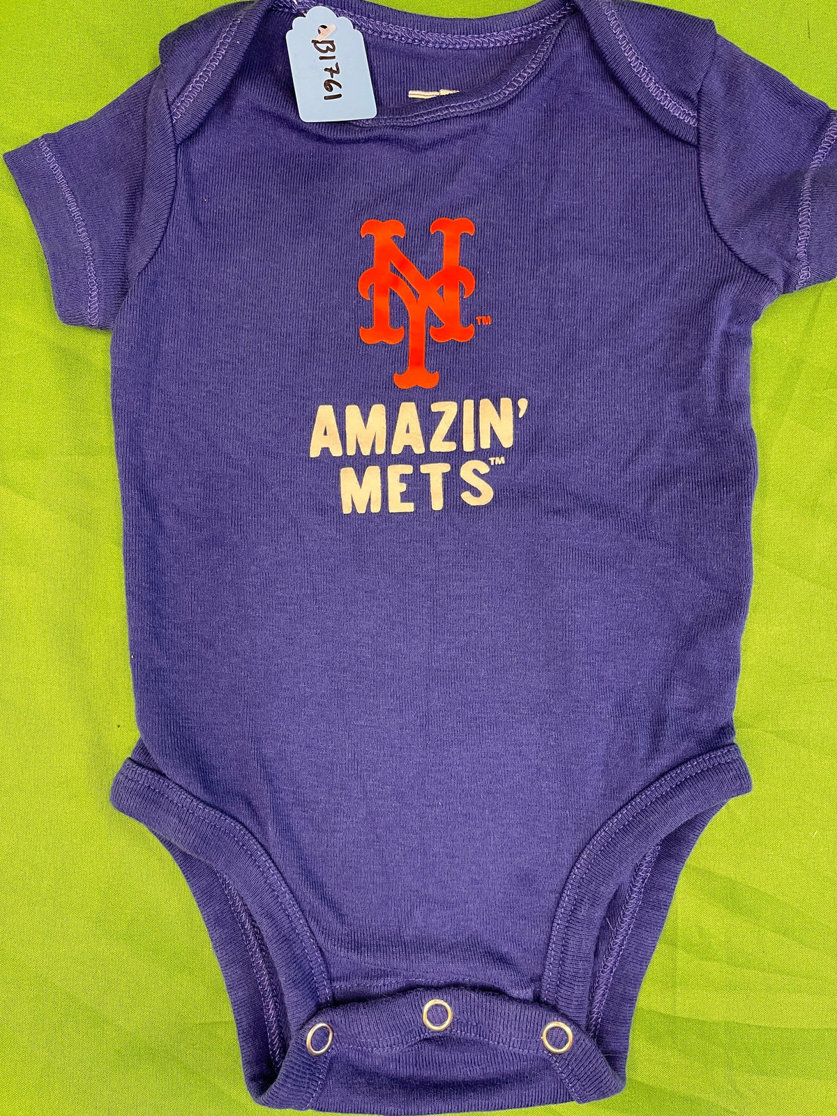 MLB New York Mets 100% Cotton Bodysuit/Vest Infant Baby 3 Months