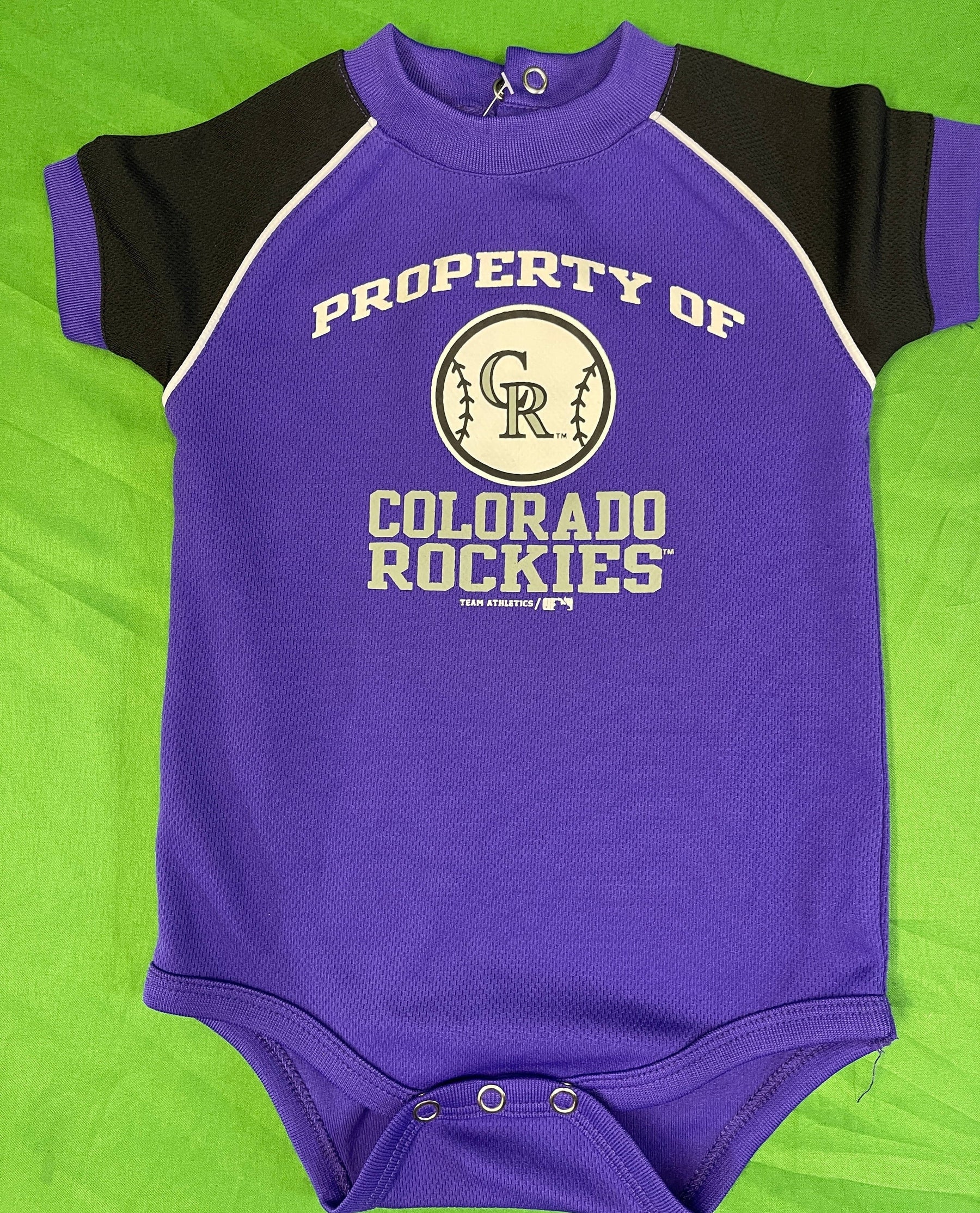 MLB Colorado Rockies Jersey-Style Bodysuit/Vest Infant Baby 6-9 Months