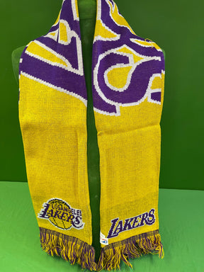 NBA Los Angeles Lakers FOCO Wordmark Design Acrylic Scarf NWT