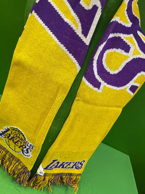 NBA Los Angeles Lakers FOCO Wordmark Design Acrylic Scarf NWT